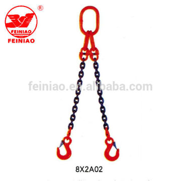 Two Legs Safety Latch Hook Rigging Chain Slings
