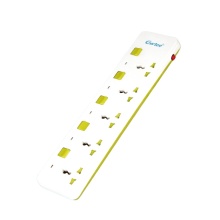 5-Outlet Surge Protector Power Strip with Independent Switch Buttons