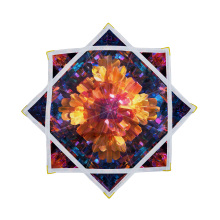 Shiny-decorated flowstar for glamorous parties