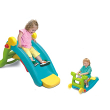 Colourful Two-in-One Slide and Rocking Chair