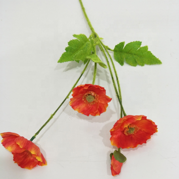 Wholesale Red Silk Poppy Flowers for Wedding Decor