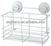 Attachable heavy duty suction cup shampoo holder