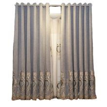 Stylish Luxury Chenille Hollow Curtains for Living Room: Ready-Made Options