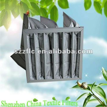 Activated carbon bag filter media