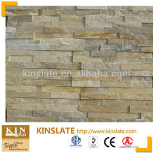 Beige glued slate stone wall capstones