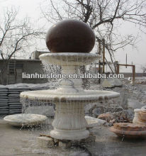 nature stone ball, large stone polished sphere, stone ball fountain