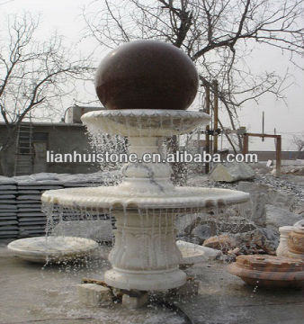 nature stone ball, large stone polished sphere, stone ball fountain
