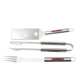 3pcs stainless steel bbq grill tools set