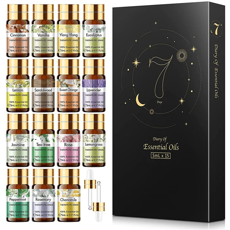 OEM/ODM Professional Custom Essential Oils Set (15PCS Oils)