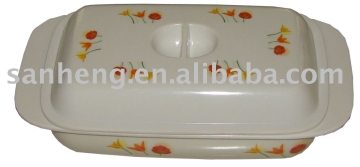 melamine butter dish