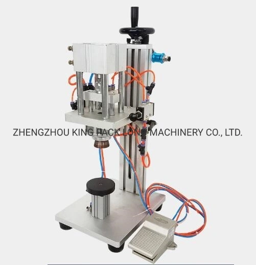 Factory Price Hot Sale Semi-Automatic Pneumatic Perfume Crimp Capping Machine