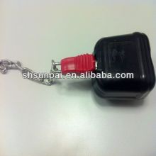 plastic shopping trolley lock system