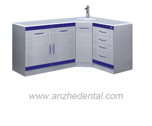 L shape big dental cabinet