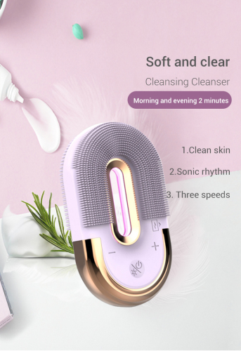 silicone facial massager cleansing brush waterproof
