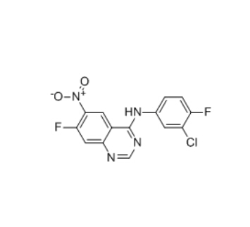 Potente inhibidor EGFR/Neu Afatinib intermedio N-(3-Chloro-4-fluorophenyl)-7-fluoro-6-nitroquinazolin-4-amine 162012-67-1