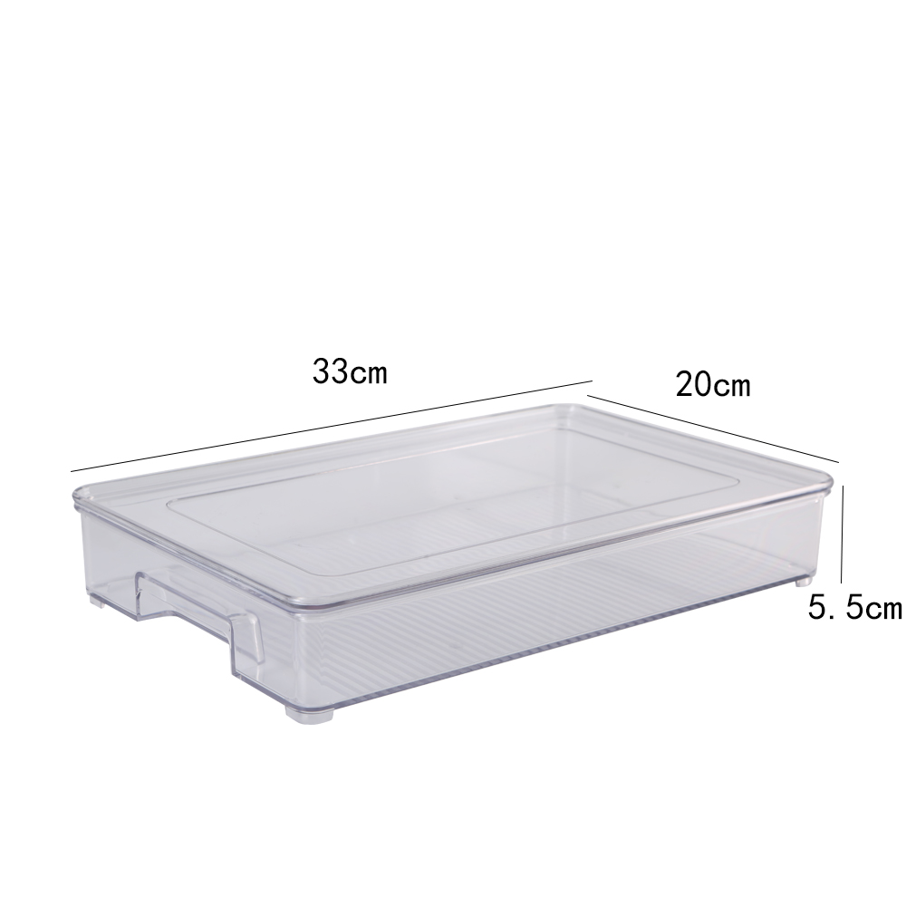 Set of 4 Refrigerator Organizer Bins with Lids