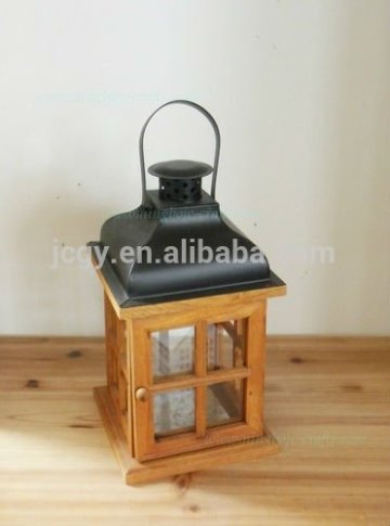 handmade wooden lantern