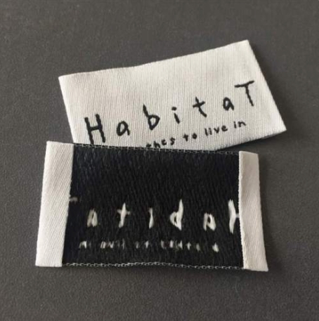 1High Density Woven Main Label Soft Edge