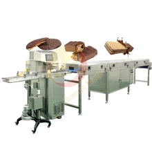 Small Chocolate Enrobing Line Machine with Tempering System