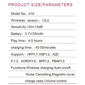 Batterie noire Anc Earbuds Airs Pro Airoha Airdots Airbuds Tws Erabuds