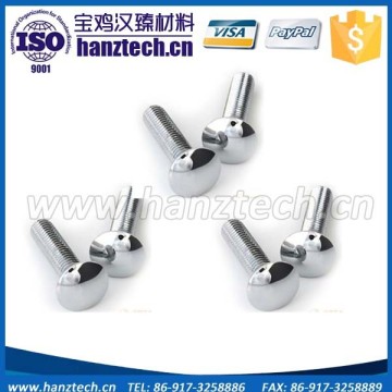 Manufacturer Din 912 gr2 round head titanium bolt