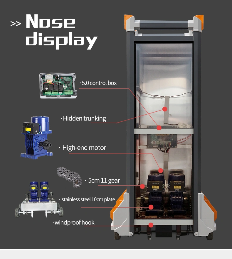 New Model Strength Aluminum Alloy Trackless Retractable Gate
