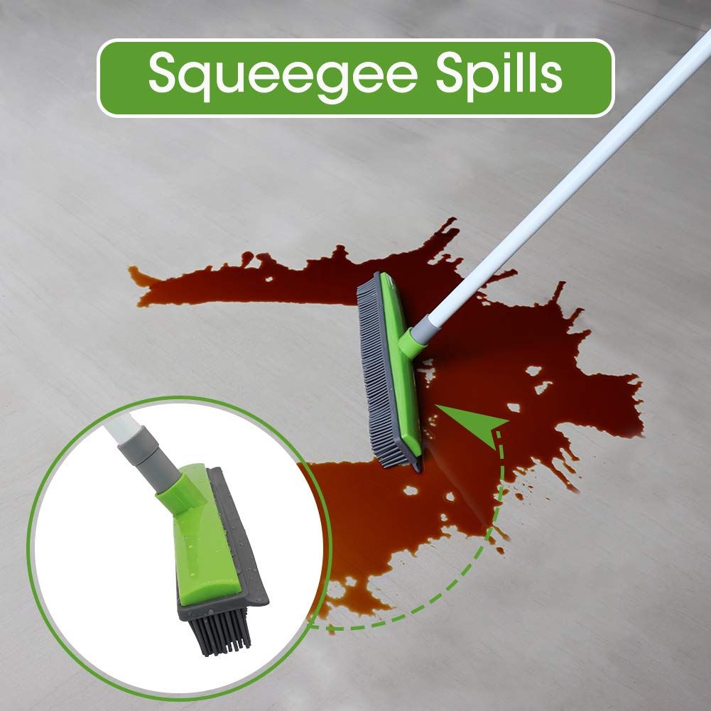 Pet House Carpet Windows Cleaning Long Push Floor Sweeper Telescopic Bristles Rubber Plastic Brush Brooms