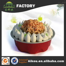 Color coated disposable sealed microwavable cake cups