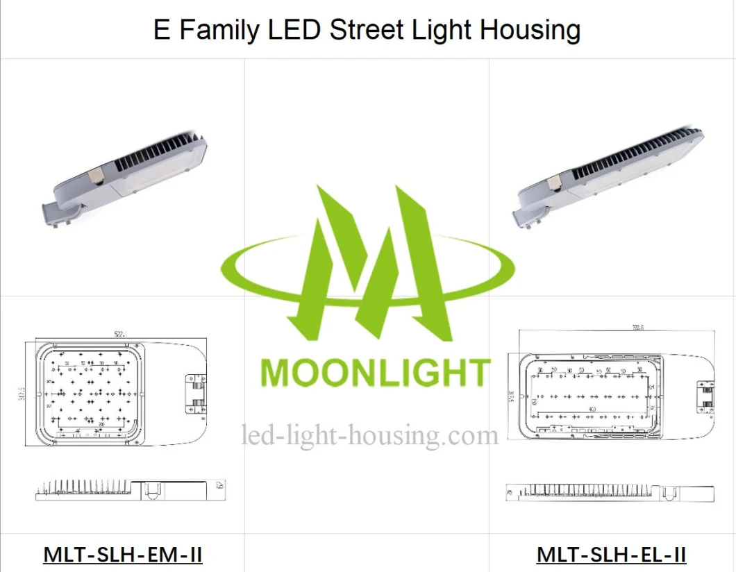 Die-Casting LED Street Light Cover Street Light Housing Mlt-Slh-HS-II for Road Lighting