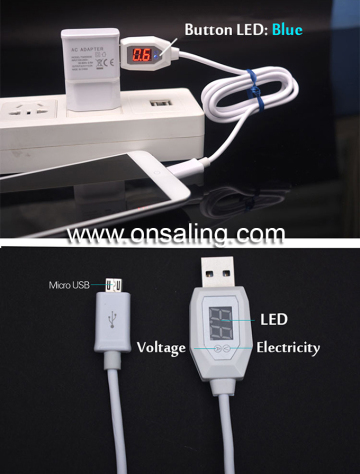 micro USB LED Intelligent data line