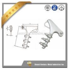 Hot sale OEM customized aluminium aerial strain clamp for overhead line fittings