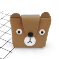 Custom cartoon bear PU coin purse