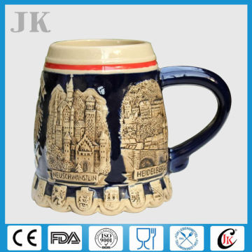 Hot sale burger porcelain beer stein with good design