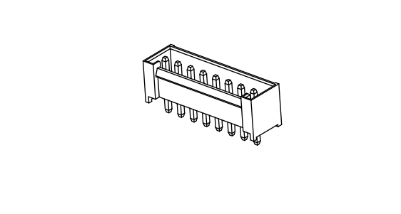 VH3.96mm 180 ° Série de conectores de wafer Tipo 1 de parede 1