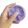 Vitamins Heath Care 7-Days Round Tray Pill Box