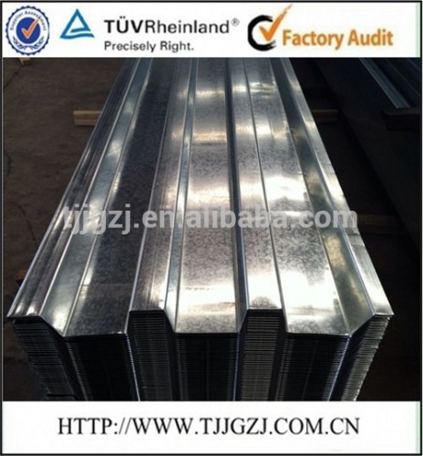 Galvanized cold rolled steel floor decking sheet/ 0.6-1.2mm YX75-200-600 floor decking sheet/galvanized floor decking sheet