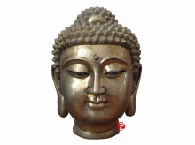 Casting brass buddha head statue
