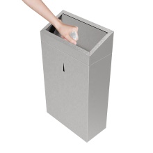 Swing Top Industrial 30L Stainless Steel Dustbin Manufacturer