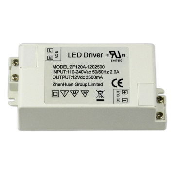 30 Watt 12V2.5A ZF120A Class 2 LED Driver