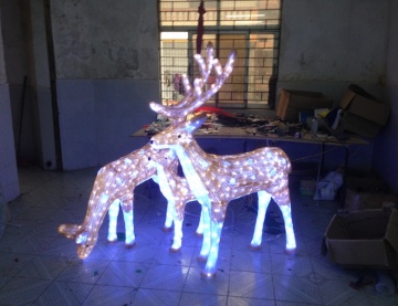 Outdoor Reindeer Christmas Light Decorations