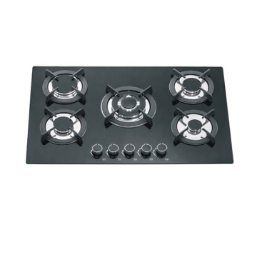 2024 Tempered Glass Five Burner Built-in Gas Stove