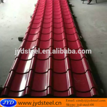 Popular Glazed colored steel roof tiles / corrugated color coated roof sheet