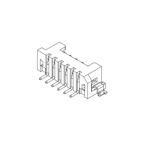 2.00 مم الملعب 90 درجة سلسلة موصل SMT-type