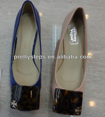 New Arrival 2014 Wholesale Cheap Price Ladies Mid Heel Pumps Dress Shoes