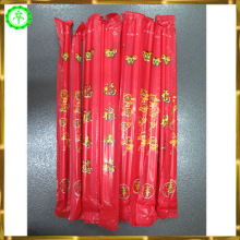 customed printed red color plastic wrapped Chinese wedding chopstick