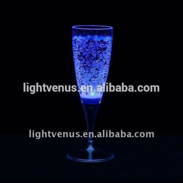 light up drinks cup dispaly drinking glass with LED inside colored plastic cup