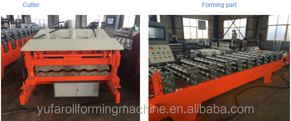 sales Service Provided step glazed steel profile roll forming machine for serbia