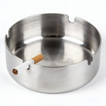 Durable Stainless Steel Ash Tray with Lid
