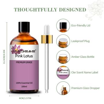Natural Organic Pink Lotus Oil Therapeutic Grade Pink Lotus Flower Essential Oil