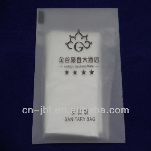 disposable PE material hotel sanitary disposal bags